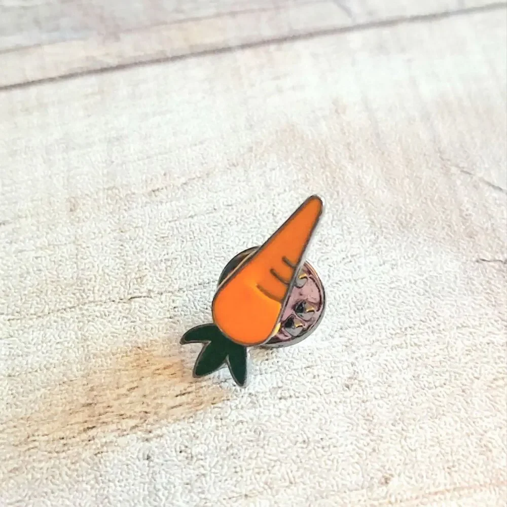 Carrot Pin Spring Garden Cottage Gardener Gift